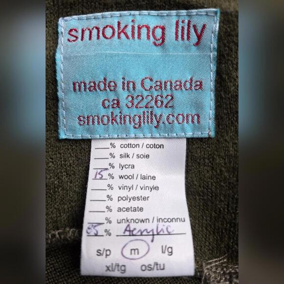 Smoking Lily Artsy Mid length Skirt With Handcrafted Fabric Appliques Med. - Picture 5 of 5